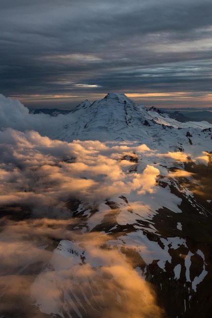 Dramático Paisaje Aéreo Fondo De Montaña Americana