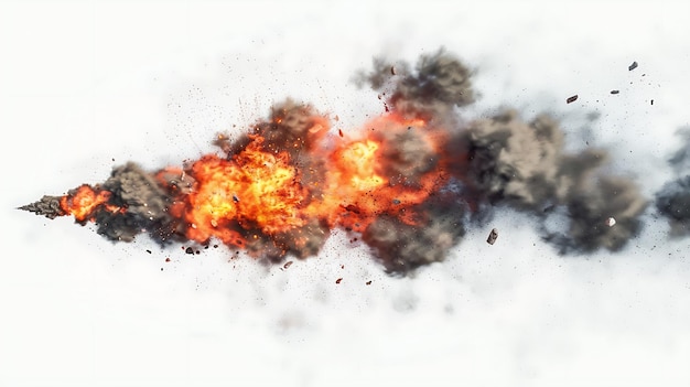 Dramatische Explosion