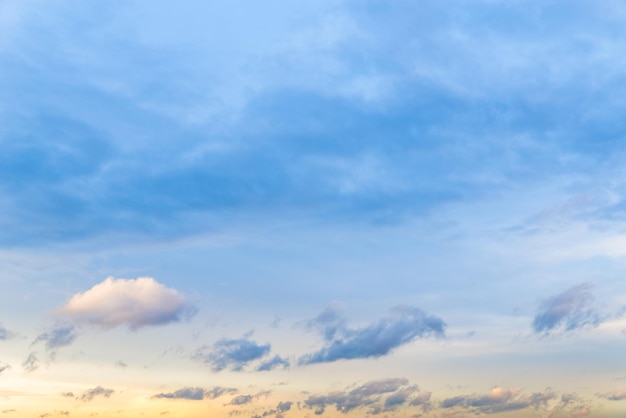 Dramatischer Abendhimmel mit Wolken