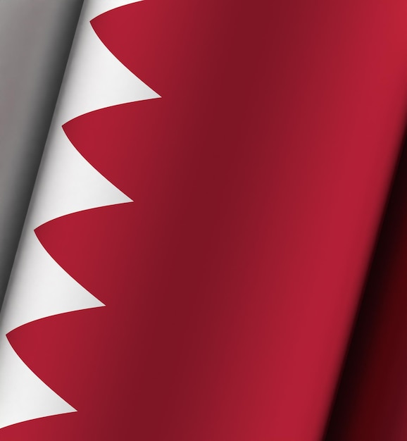 Dramatischer Hintergrund der Bahrain-Flagge voll