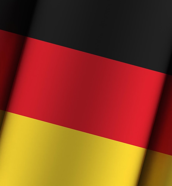 Dramatischer Hintergrund der Deutschland-Flagge voll