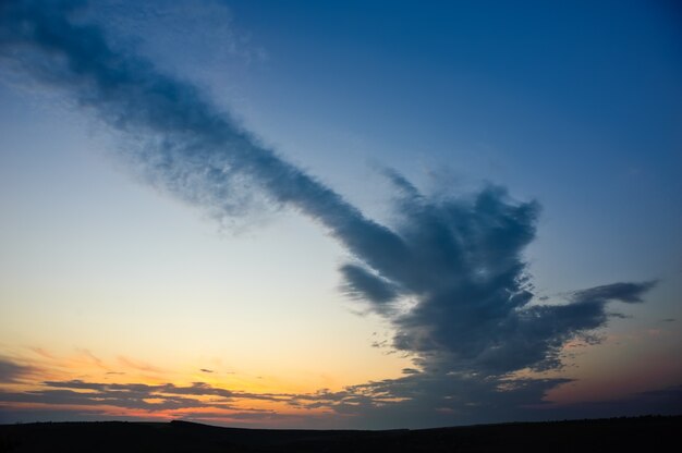 Dramatischer Sonnenuntergang