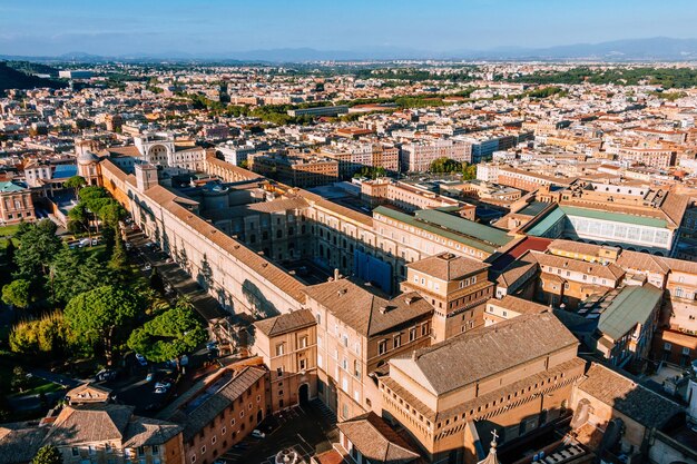 Draufsicht Architektur der Stadt Rom Italien