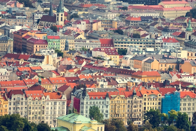 Draufsicht auf die schöne Altstadt Getönt