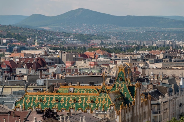 Draufsicht auf die Stadt Budapest Ungarn