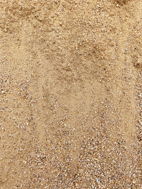 Foto draufsicht auf sandhaufen hintergrund mit kopierbereich