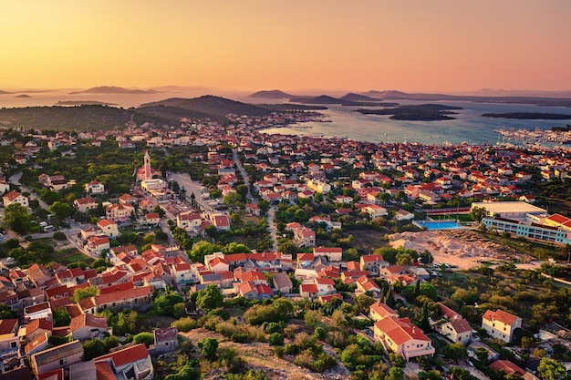 Draufsicht auf Zadar Kroatien