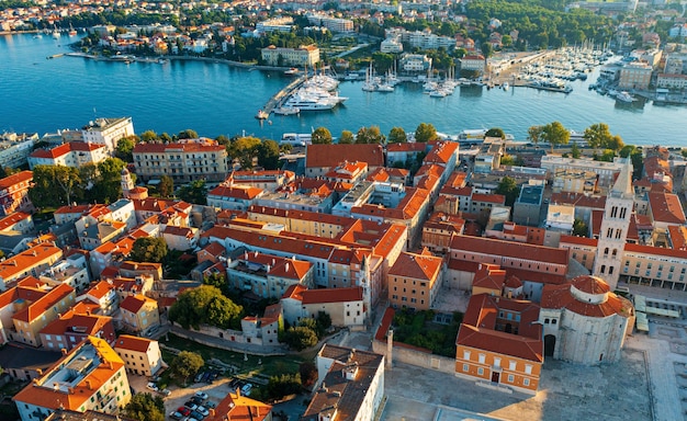 Draufsicht auf Zadar Kroatien