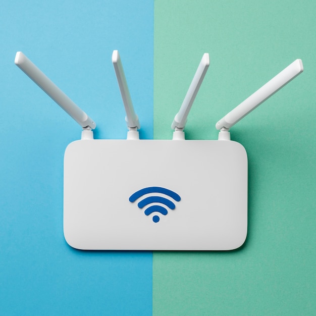 Draufsicht des Wi-Fi-Routers