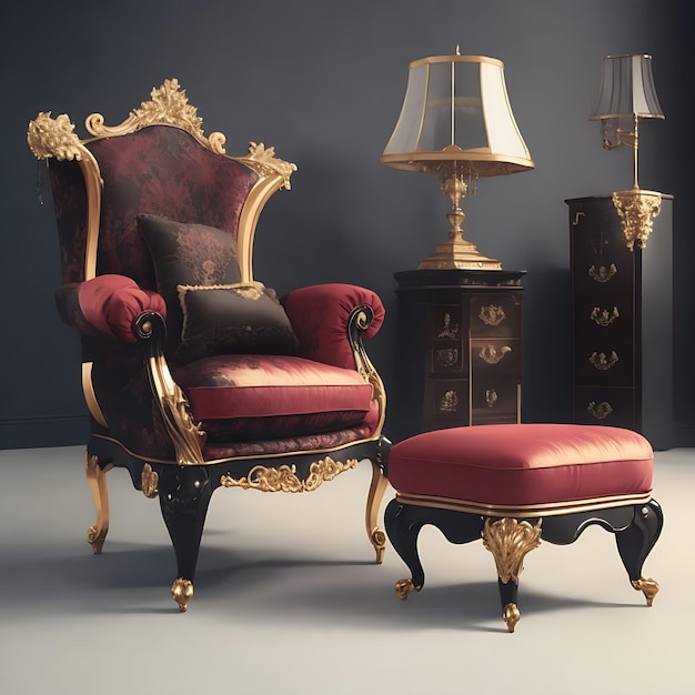 DreamShaper_v5_full_royal_chair_table