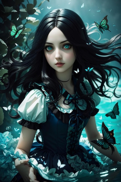 DreamShaperv7AliceMadnessReturnsrealisticgirlwithligh1v1