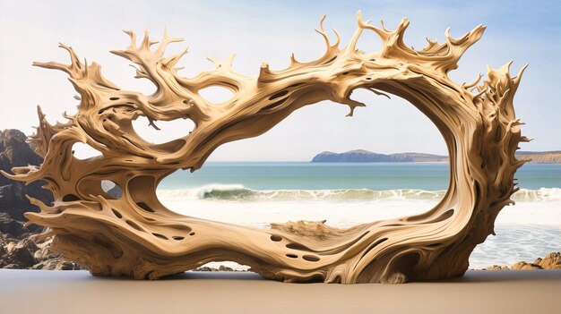 Dreamy Driftwood Shores esculpido pelo tempo Nature39s Artefatos Lining Coast39s Galeria