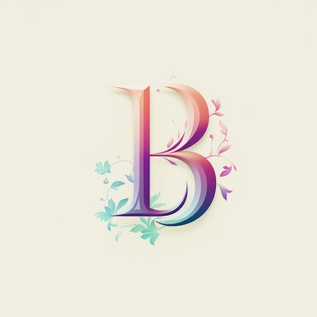 Foto dreamy retro vibes o inspirador logotipo da lb em estilo retrô simples