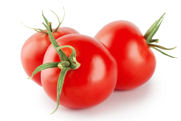 Drei reife rote Tomaten