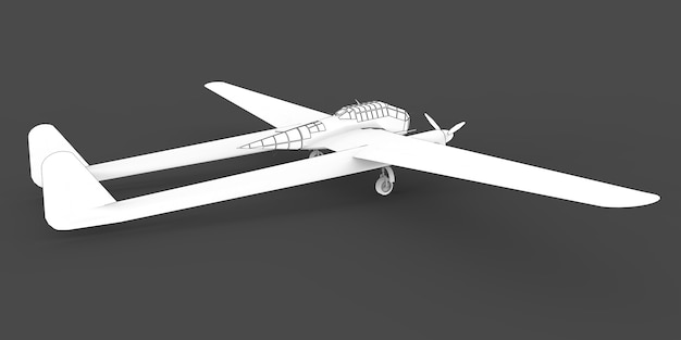 Dreidimensionales Modell des Bomberflugzeugs des zweiten Weltkriegs