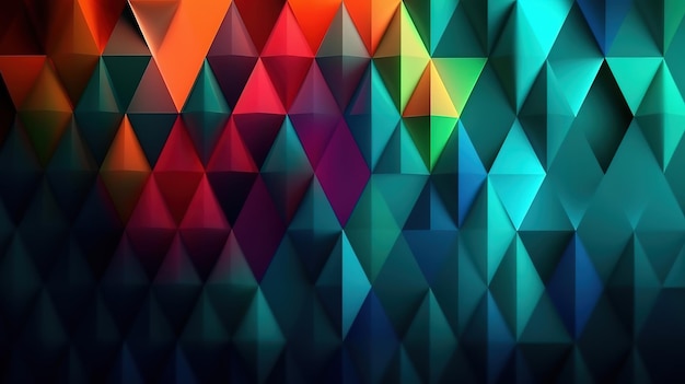 Foto dreieckige formen geometrischer abstrakter hintergrund generative ki