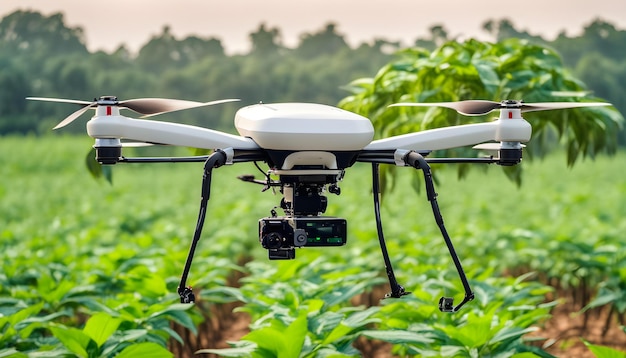 Foto un dron con la palabra cultivo en él está volando en el aire