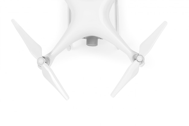 Drone isolado em um branco