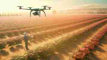 Foto drones agricultura agricultura drones agricultura drone agricultura drone drone cultivo drone drone precisión de las cosechas