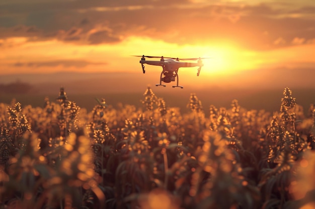 Los drones de agricultura inteligente monitorean la salud de los cultivos