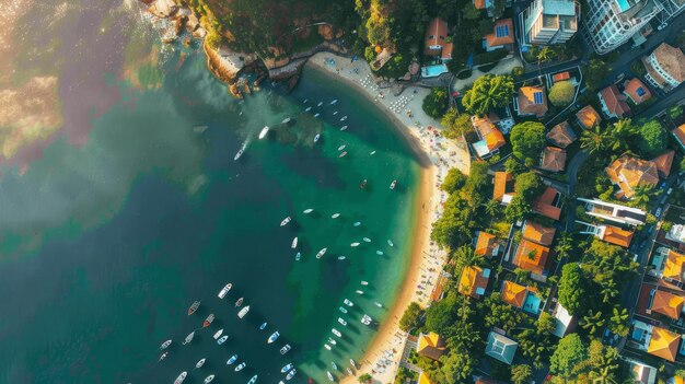 Drones dinâmicos Fotografia aérea detalhada capturada por drones oferecendo perspectivas de tirar o fôlego e ilustrações geradas por IA