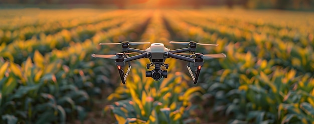 Foto drones equipados con cámaras multispectrales