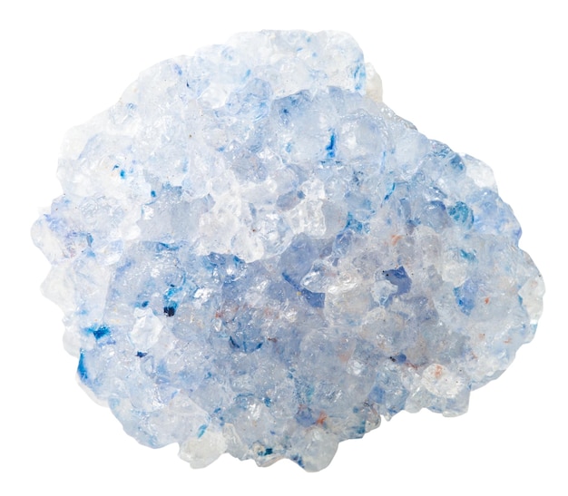Foto druse aus blauem coelestin-mineralstein