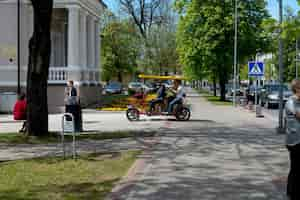 Foto druskininkai lithuania 14 de mayo de 2017 las calles de las ciudades europeas druskininkai.