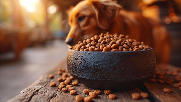 Foto dry food for domestic animal