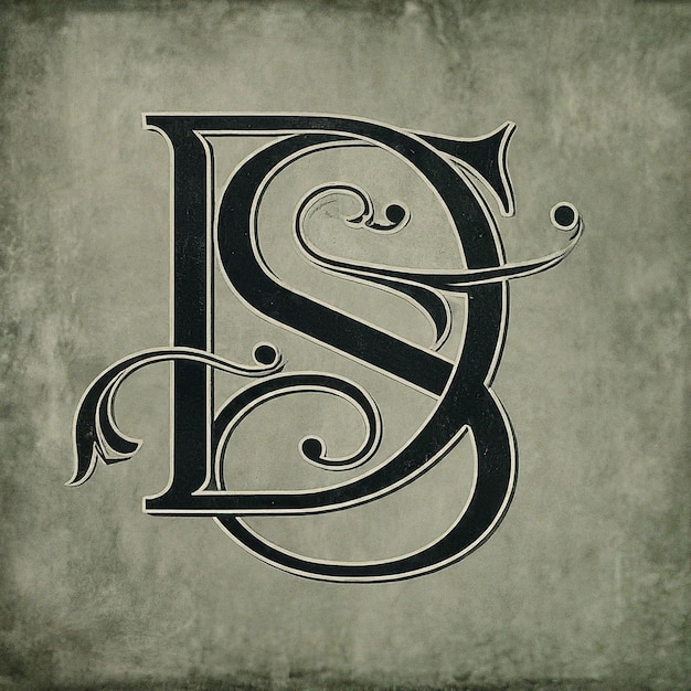 DS monograma logotipo diseño carta texto nombre símbolo monocromo logotipo alfabeto carácter simple logotipo