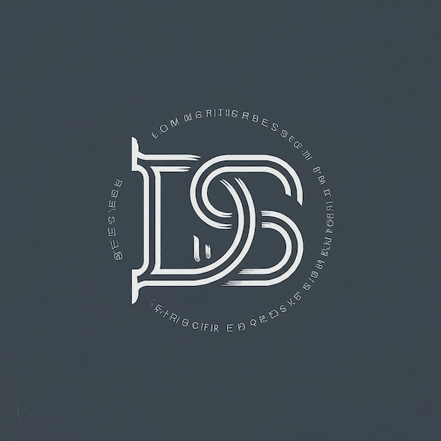 DS monograma logotipo diseño carta texto nombre símbolo monocromo logotipo alfabeto carácter simple logotipo