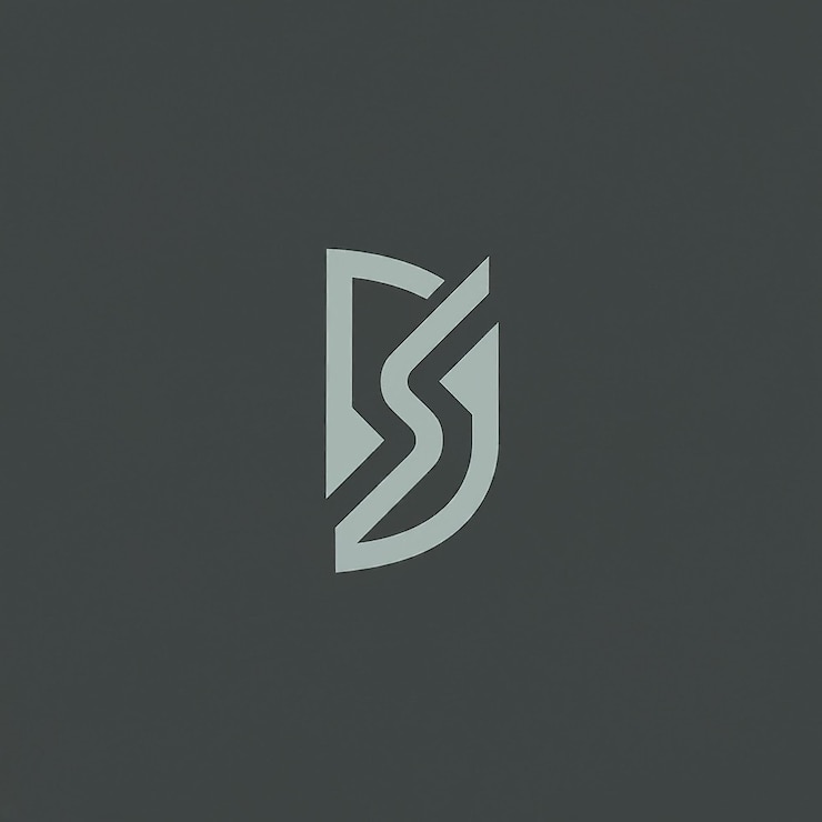 Foto ds monograma logotipo diseño carta texto nombre símbolo monocromo logotipo alfabeto carácter simple logotipo
