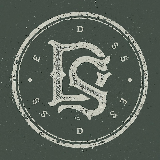 DS monograma logotipo diseño carta texto nombre símbolo monocromo logotipo alfabeto carácter simple logotipo