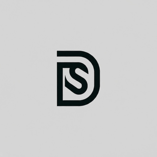 DS monograma logotipo diseño carta texto nombre símbolo monocromo logotipo alfabeto carácter simple logotipo