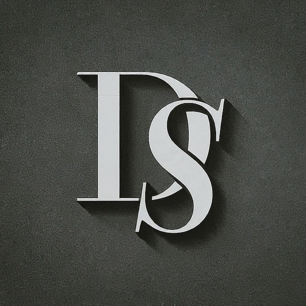DS monograma logotipo diseño carta texto nombre símbolo monocromo logotipo alfabeto carácter simple logotipo