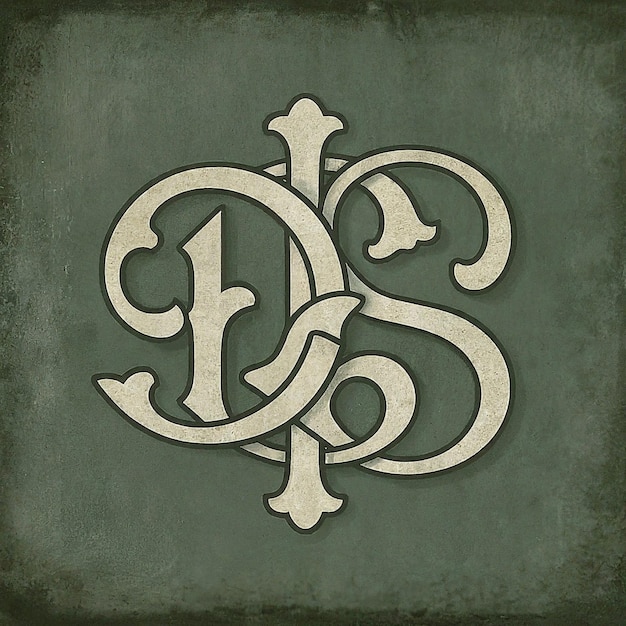 DS monograma logotipo diseño carta texto nombre símbolo monocromo logotipo alfabeto carácter simple logotipo