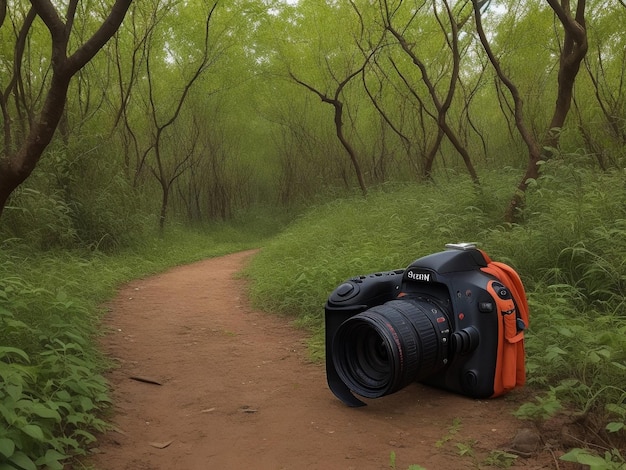 DSLR AUF JANGAL SCHÖNER HINTERGRUND