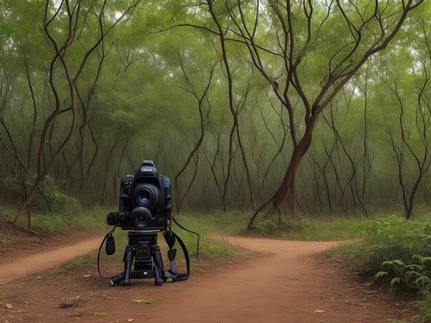 DSLR AUF JANGAL SCHÖNER HINTERGRUND