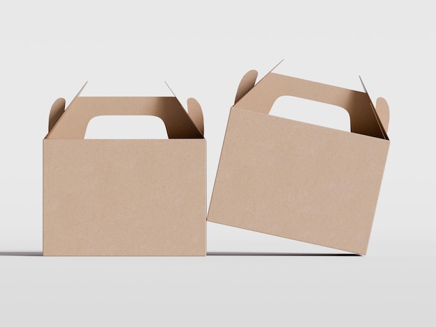 duas caixas de papelão com as palavras " papelão "