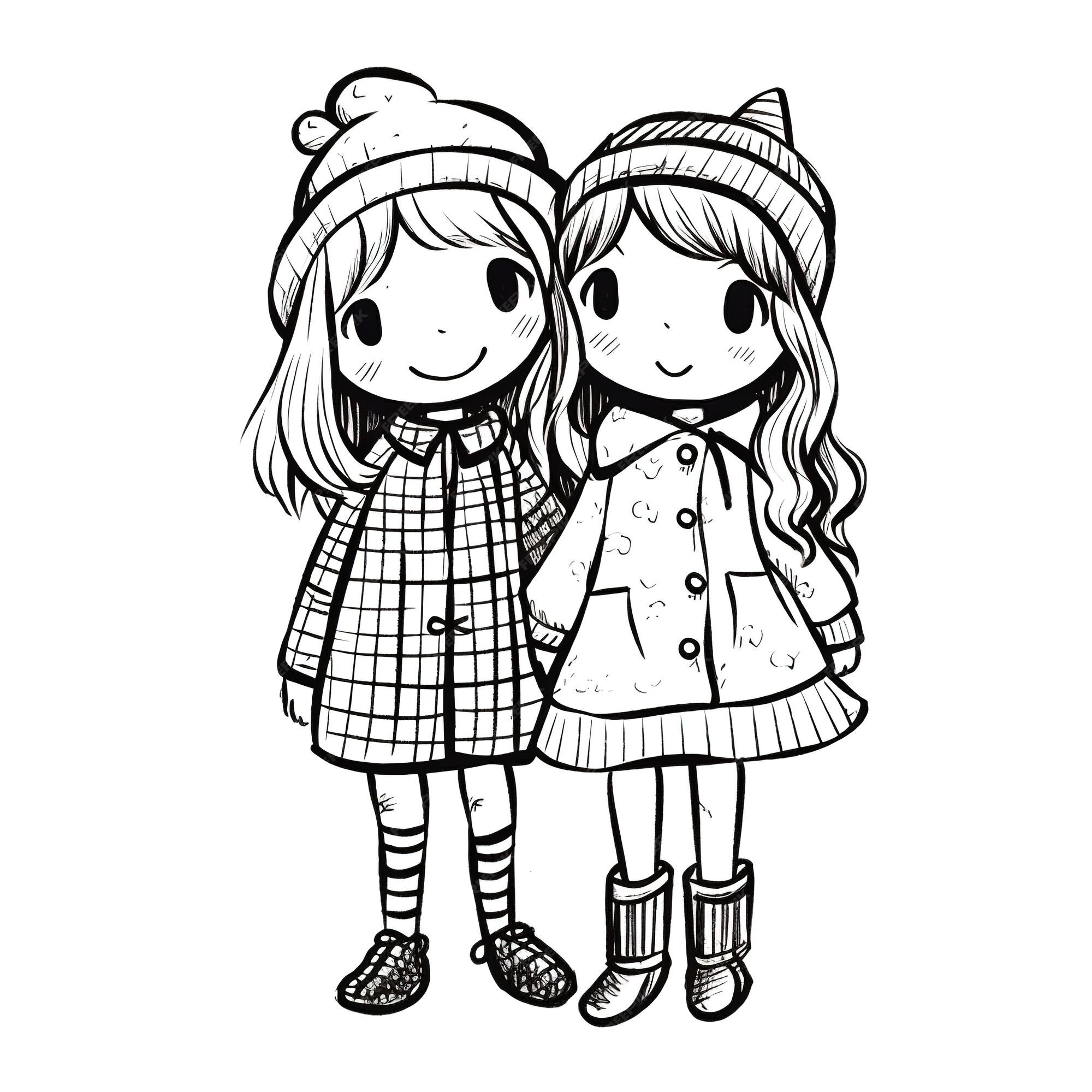 Desenho 02 de BFF (Best Friends Forever) para colorir