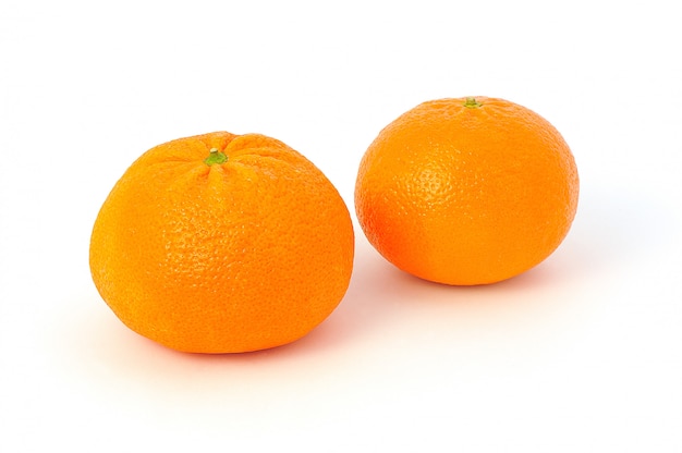 Duas tangerinas frescas