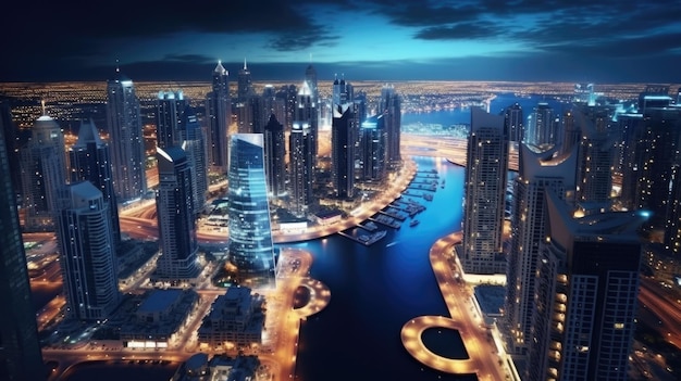 Dubai Marina Stadtbild VAE