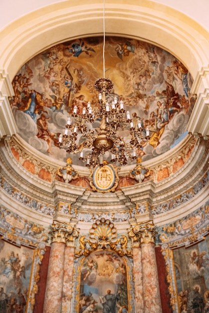 Dubrovnik croacia mayo interior de la iglesia de san ignacio en dubrovnik croacia