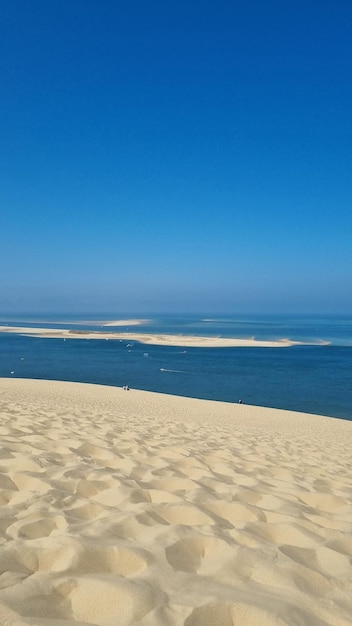 Foto düne du pilat. arcachon frankreich oceano atlantico