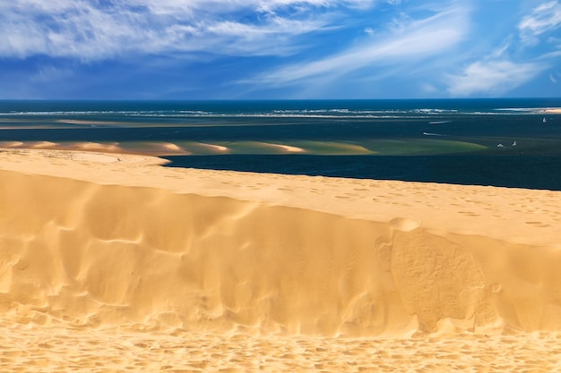 Düne von Pilat große Sanddüne Bucht von Arcachon Aquitanien Frankreich Atlantik