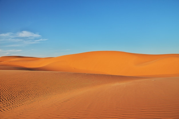 Dünen in der Sahara im Herzen Afrikas