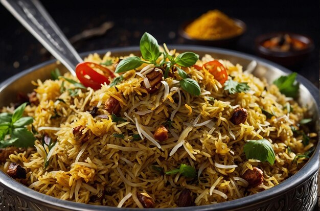 Duftende Kräuter-Infusion Biryani