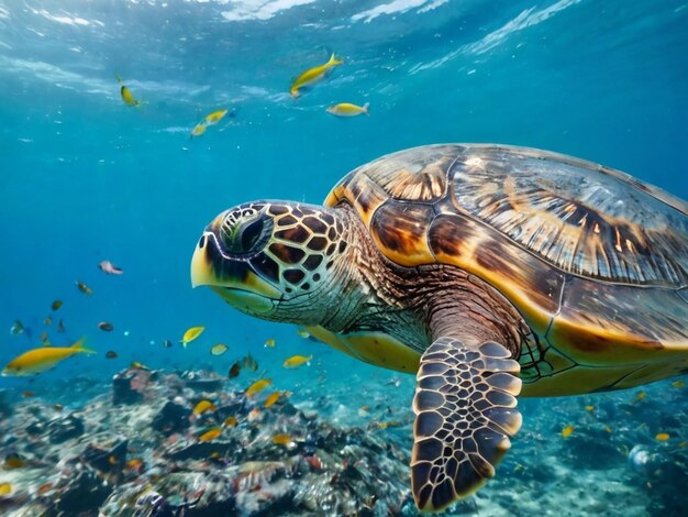 Foto dugongs mergulho subaquático mar aberto homem lixo plástico poluição ecossistemas peixes mortos mari