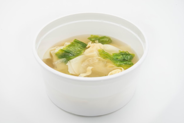 Foto duk mandu guk (sopa dumpling coreana)