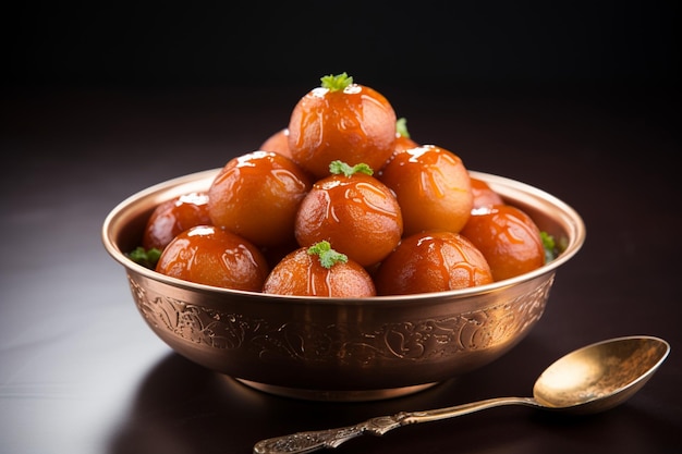 Dulce felicidade Gulab jamun bolinhos à base de leite um deleite amado para festas indianas e paquistanesas